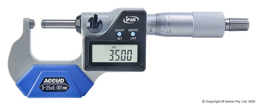 25mm Digital Spherical Anvil Micrometer